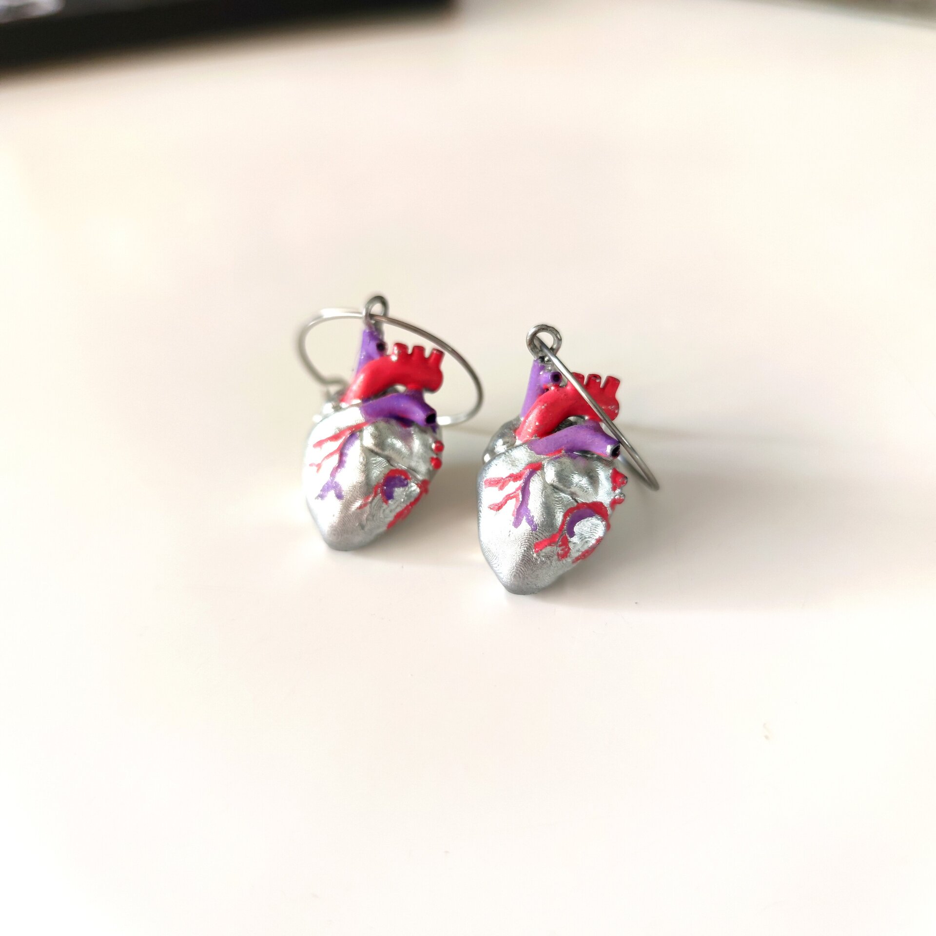 Pendientes corazón anatómico - 2